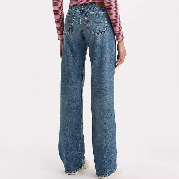 Levi’s Low Loose NWT dark wash cotton Blue Jeans size 24/32 - Picture 8 of 8